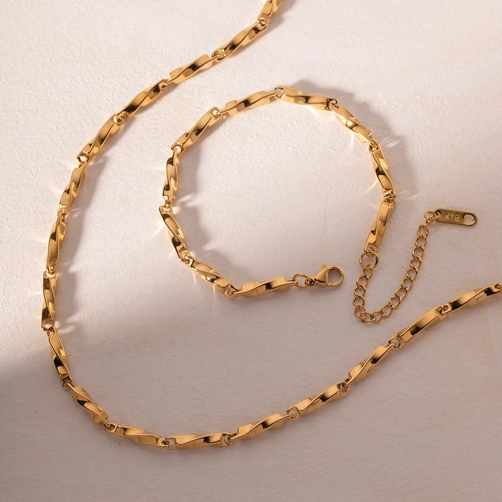 Sacred Spiral Chain Necklace