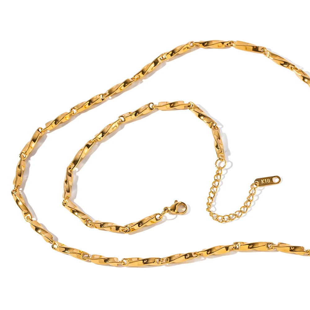 Sacred Spiral Chain Necklace