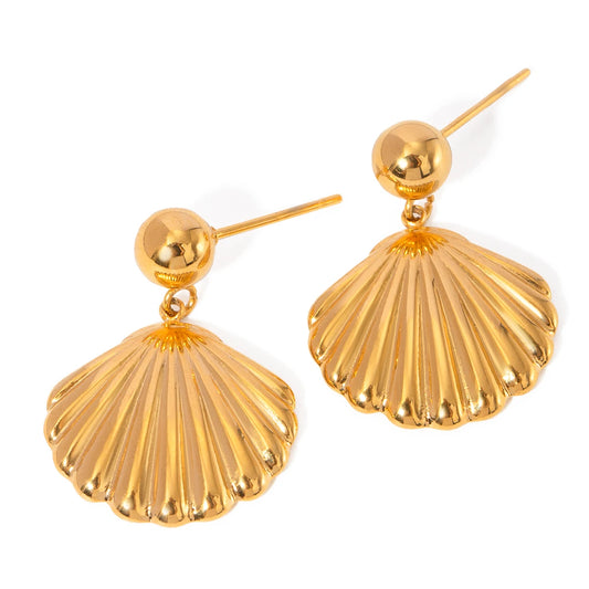 Devine Shell Drop Earrings